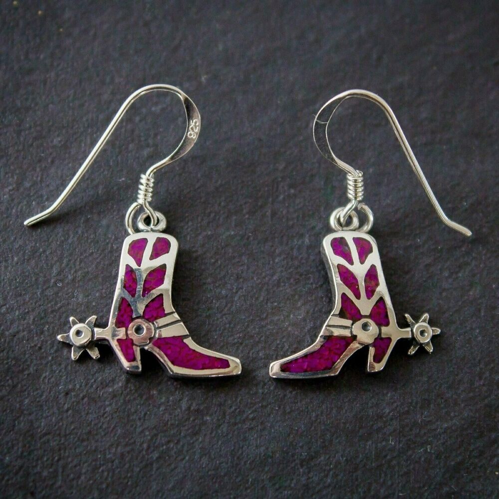 Western Spurs Earrings • Sterling Silver • Cowgirl Boot Jewelry • Handcrafted...